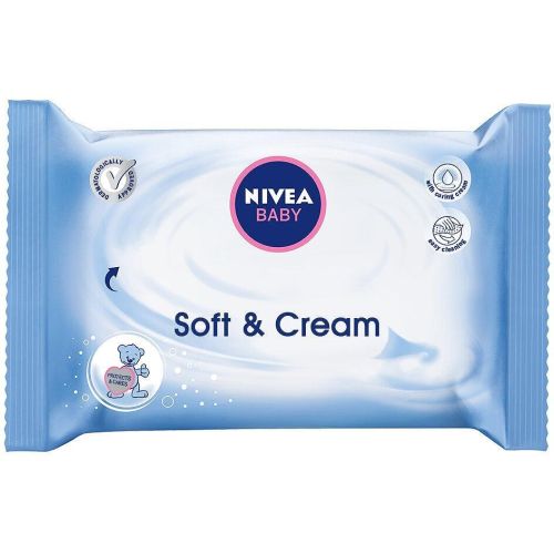 Nivea Baby влажни кърпички Soft & Cream (20 бр.)