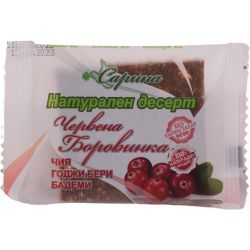 Сарина десерт червена боровинка, без захар (40 г)