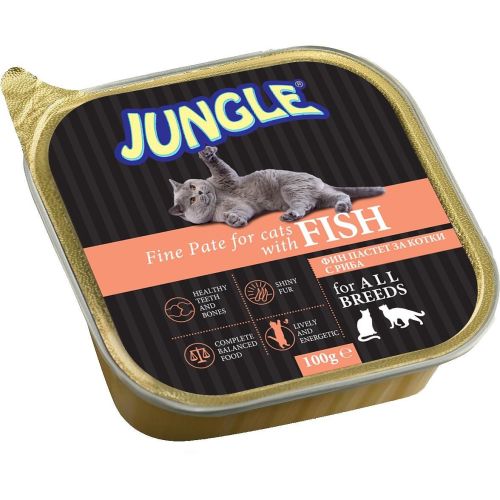 Jungle фин пастет за котки от риба (100 г)