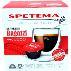 Spetema Espresso Ragazzi кафе капсули съвместими с Dolce Gusto, 16 бр. х 5 г (80 г)