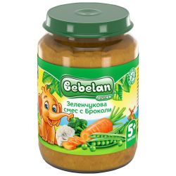 Bebelan зеленчукова смес с броколи, 5+ месеца (190 г)