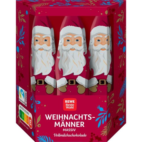 REWE шоколадови Дядо Коледа, 10 бр. (125 г)