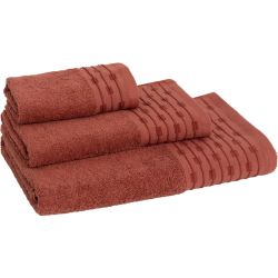 Dilios Тея хавлия от рециклиран памук 30 см х 50 см, тера (1 бр.)