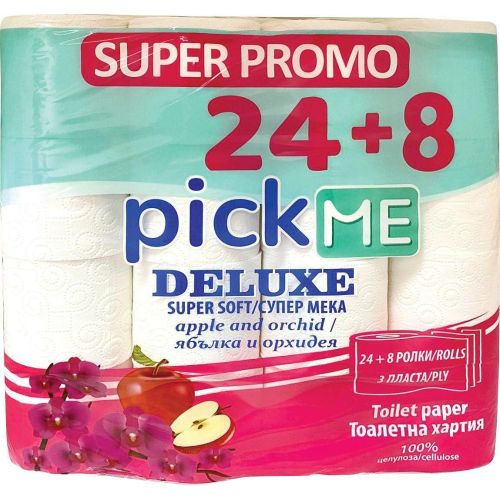 Pick Me трипластова тоалетна хартия ябълка и орхидея (30 бр.)