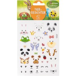 Heitmann великденски водни стикер "Животински муцуни", 2 листа (1 бр.)