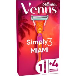 Venus Simply3 Miami самобръсначка с 4 ножчета (1 бр.)