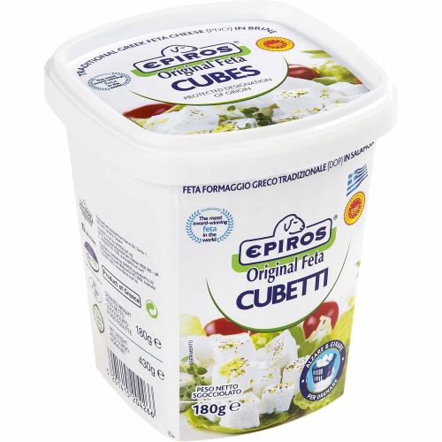 Epiros сирене фета на кубчета (180 г)