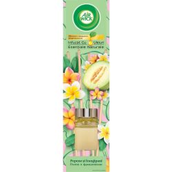 Air Wick Essential Oils ароматизатор с ратанови пръчици пъпеш и франджипани (40 мл)