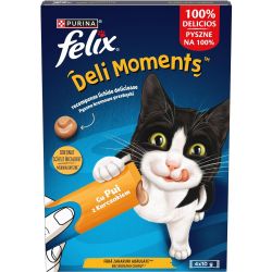 Felix Deli Moments вкусно течно лакомство за котки с пиле (40 г)