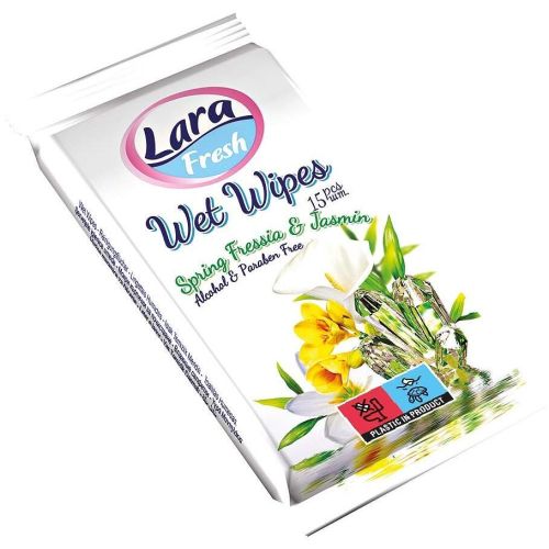 Lara Fresh мокри кърпи, различни визии (15 бр.)