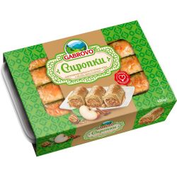 Gabrovo сиропирани щрудели с ябълка, орехи и канела (450 г)