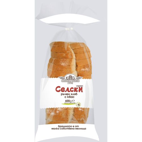 Елиаз селски ръчен хляб с квас нарязан (600 г)