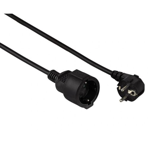 Hama удължаващ захранващ кабел, черен, 5 м (1 бр.)