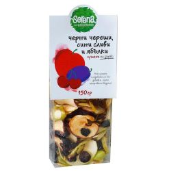 Serena микс сушени плодове - сливи, черни череши и ябълки (150 г)