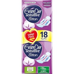 Everyday Sensitive Maxi Night дамски превръзки (18 бр.)