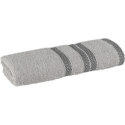 Dilios Crystal хавлиена кърпа светло сиво, размер 70 см х 140 см