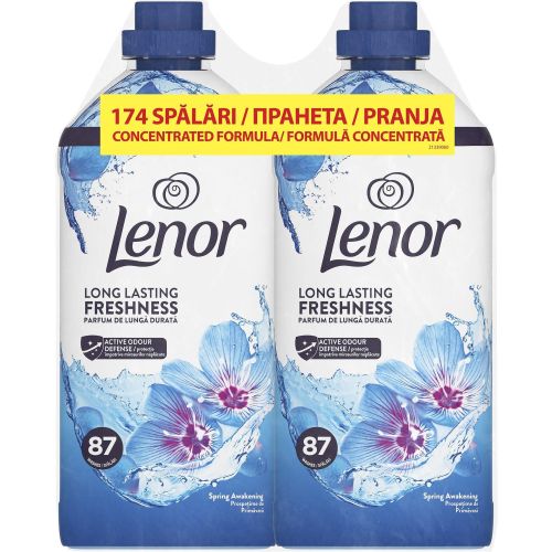 Lenor Spring омекотител, 174 пранета, 2 бр. х 1.827 л (3.654 л)