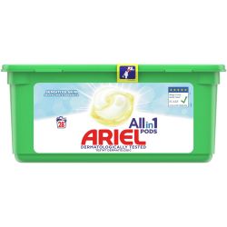 Ariel AllIn1 Pods Sensitive Skin гел капсули за пране, 28 пранета (28 бр.)