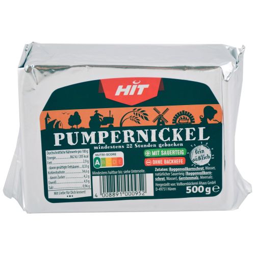 Hit ръжен хляб Pumpernickel (500 г)