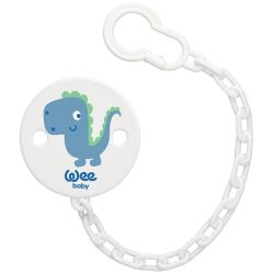 Wee Baby верижка за залъгалка със закопчалка и картинка (1 бр.)