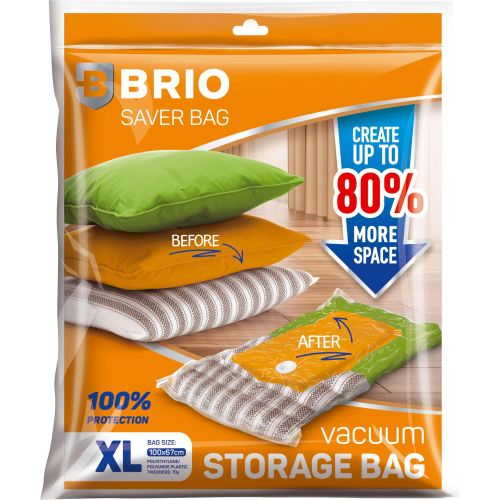 Brio вакуумна торба, размер XL, 100 см х 67 см (1 бр.)