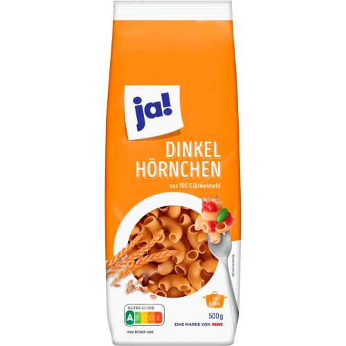 JA! макарони от спелта (500 г)