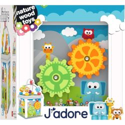 Jadore дървен занимателен куб за игра с активности (1 бр.)