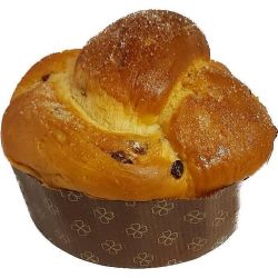 Домашен козунак със стафиди и портокалови кори (500 г)