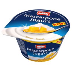Müller йогурт с маскарпоне и манго (130 г)