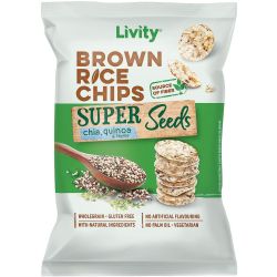 Livity оризов чипс супер семена чиа, киноа и мащерка (60 г)