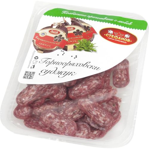 Стефанов горнооряховски суджук, нарязан (80 г)