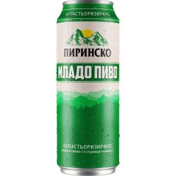 Пиринско Младо пиво бира в кен (500 мл)