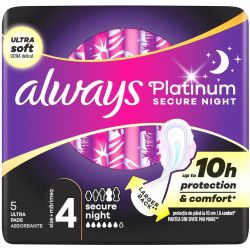 Always Platinum Ultra Night дамски превръзки (5 бр.)