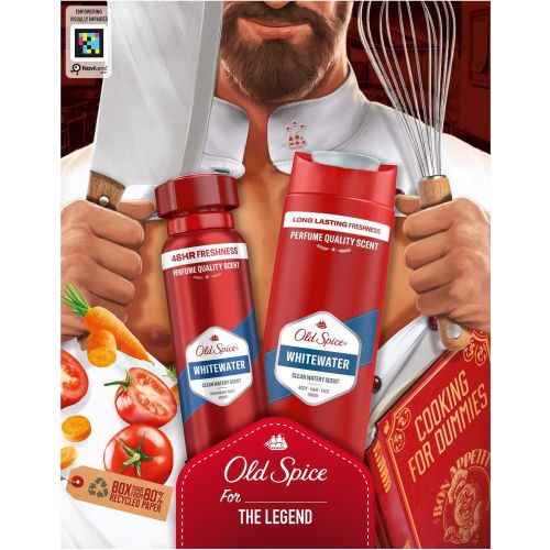 Old Spice Whitewater комплект душ гел 250 мл, дезодорант спрей 150 мл (1 бр.)