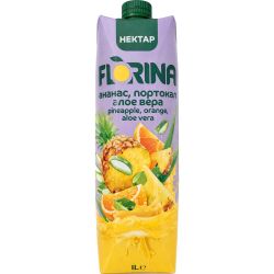 Florina сок ананас, портокал и алое (1 л)