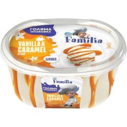 Nestle Familia сладолед с ванилия и карамелов сироп (461 г)