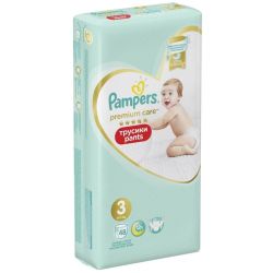 Pampers Premium Care гащички Midi 3, 6 кг - 11 кг (48 бр.)