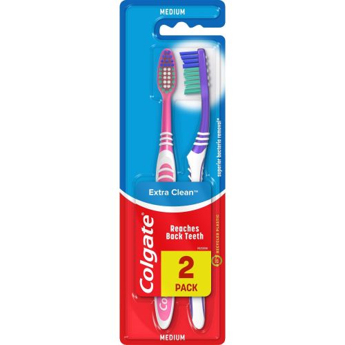 Colgate Extra Clean Medium четка за зъби (2 бр.)