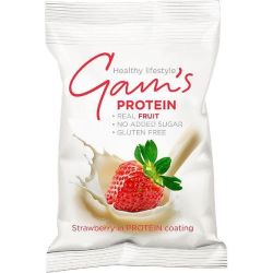 GAM's лиофилизирани банани в бял шоколад с протеин (70 г)