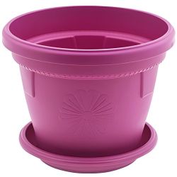 Саксия гербер диаметър 20 см циклама с подложка (1 бр.)