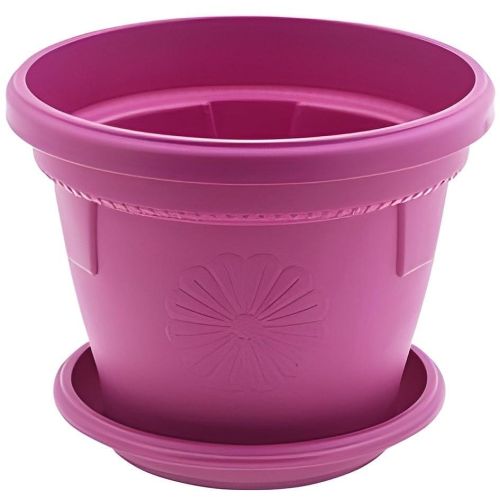 Саксия гербер диаметър 20 см циклама с подложка (1 бр.)