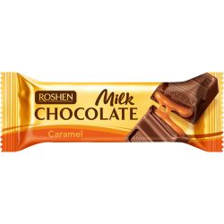 Roshen млечен шоколадов бар с пълнеж карамел (30 г)