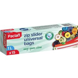 Paclan пликове с цип, 1 л (15 бр.)