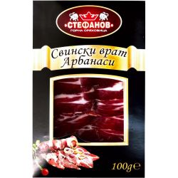 Стефанов свински врат Арбанаси, нарязан (100 г)