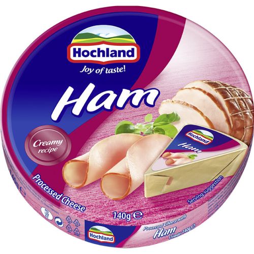 Hochland топено сирене с шунка (140 г)