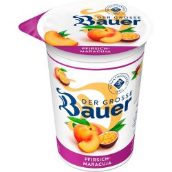 Bauer йогурт ванилия, лимон, праскова и маракуя, кайсия (250 г)