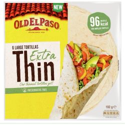 Old El Paso тънки големи тортили, 6 бр. (192 г)