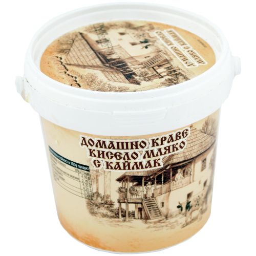 Бор Чвор домашно краве кисело мляко 4.5% (500 г)