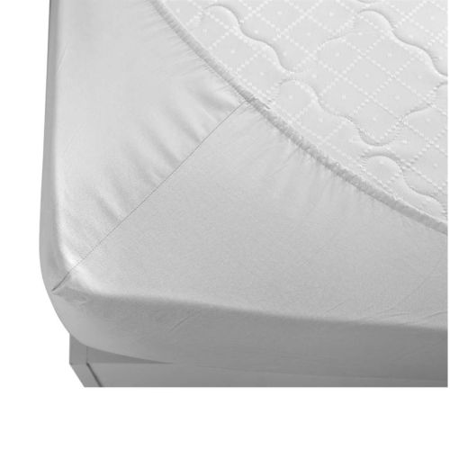 PNG долен чаршаф трико с ластик, бял, 90/200 см (1 бр.)