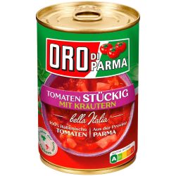 Oro Di Parma нарязани домати с билки (425 мл)